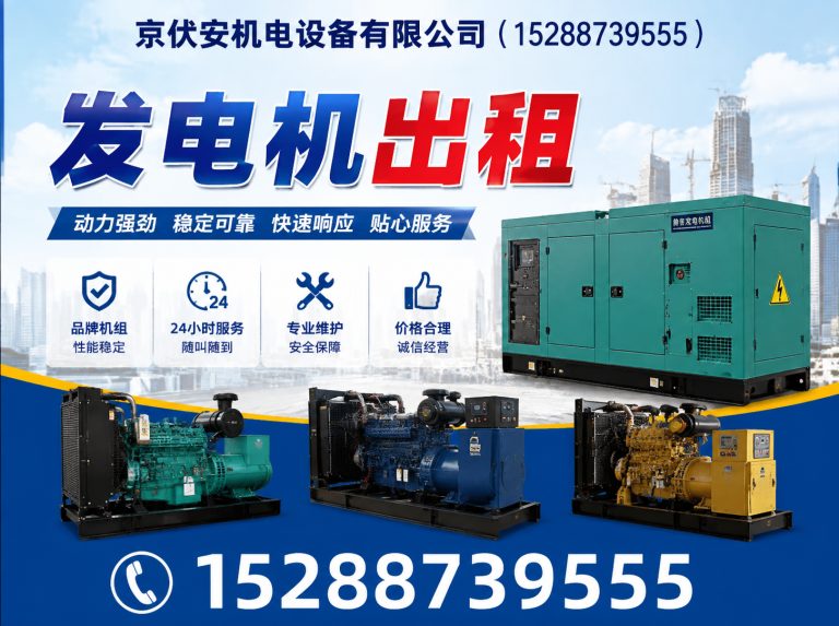 汕头应急发电机出租展示图